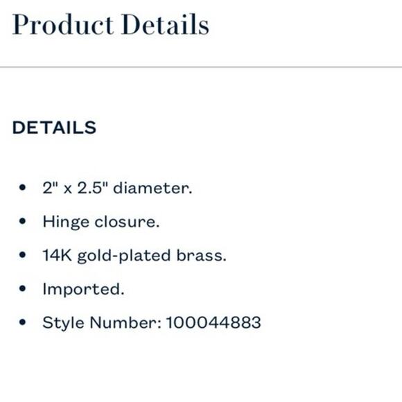 Lauren Ralph Lauren Gold-Plated Logo Hinge Bangle NWT OUT OF STOCK - Picture 4 of 4